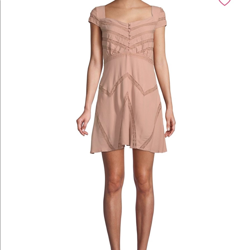 Free People Elle Mini Dress In Toasted Mink NWT - Picture 4 of 8